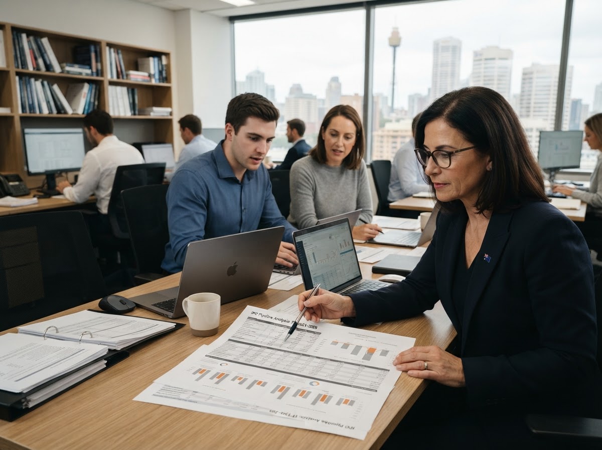 IPO Compare AU analyst reviewing data-driven allocation reports on screen